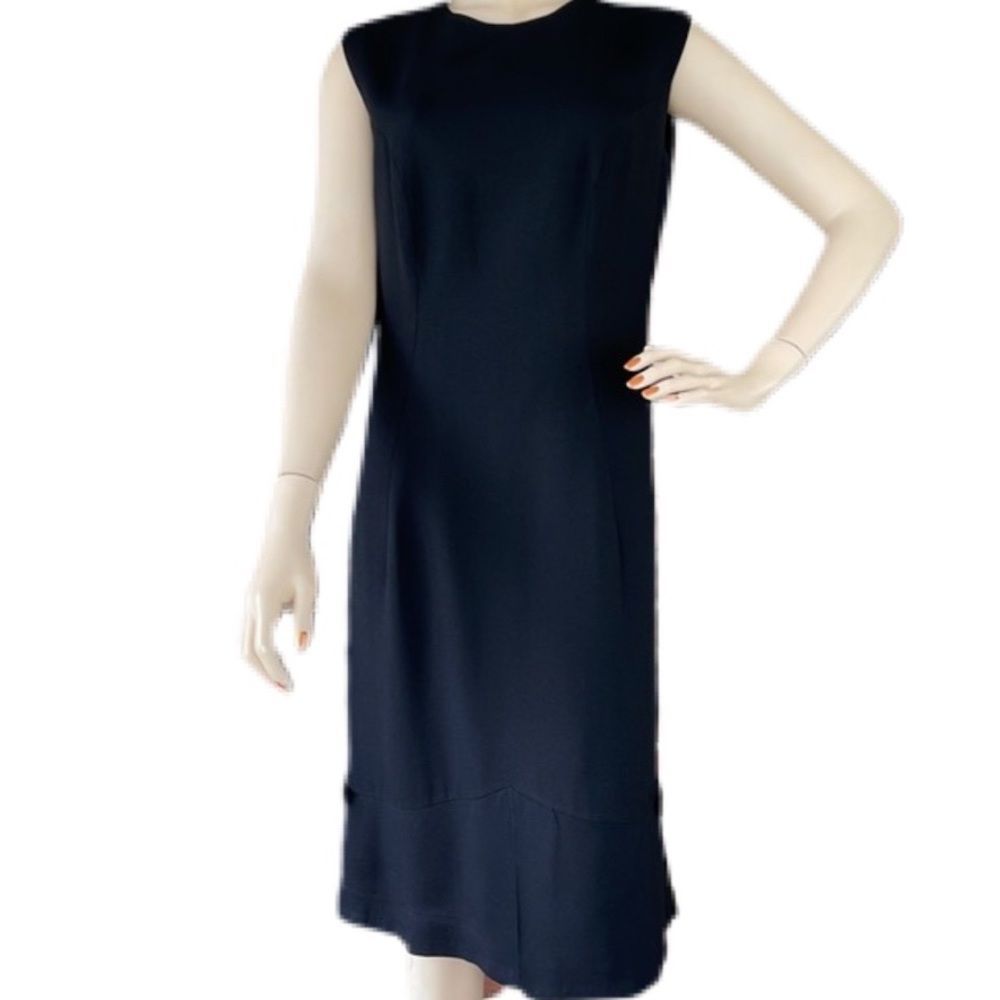 Vintage 60s Sleeveless LBD with Bows at Hem